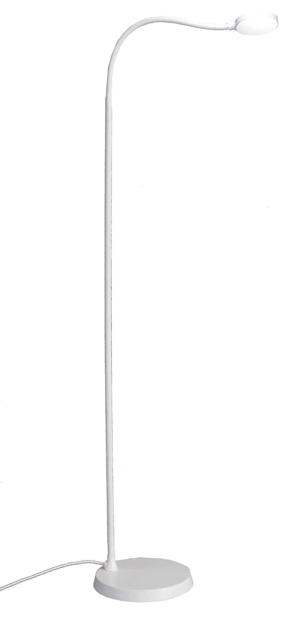 Genérico PIE LECTOR LED BLANCO 4W REGULABLE 5000K, LAMPARA DE PIE LECTOR SALON FLEXIBLE FLEXOSLED