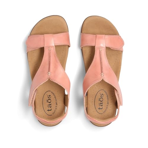 Image of Taos The Show Premium Leather Women's Sandal - Experience Everyday Style, Comfort, Arch Support, Cooling Gel Padding and an Adjustable Fit for Exceptional Walking Comfort