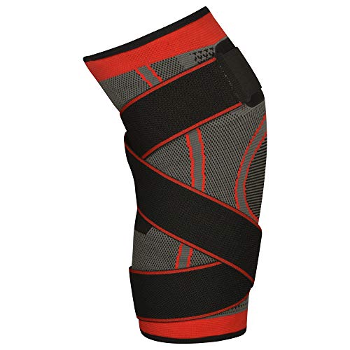XN8 Kniesteun Verstelbare Kniecompressie Brace Kniebandage Voor Gewrichtspijn Hardlopen Squats Sport Joggen Fitness… - Image 6