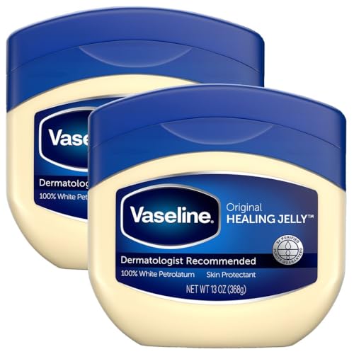 Vaseline 100% Pure Petroleum Jelly, Original Skin Protectant, 13 Oz (Pack of 2)
