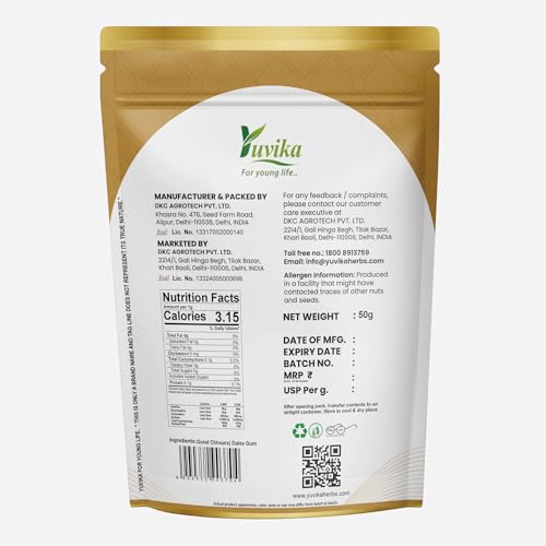 Image of Yuvika Gond Chhuara - Gond Chuara - Dates Gum 50 Grams