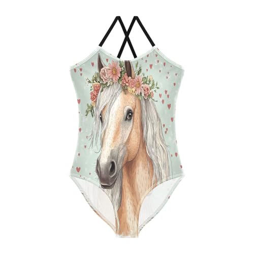 KLL Girls Swimsuits 1-Piecing Beach Swimwear Toddler Swim Suit for Girls