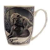 Puckator Taza de porcelana Lisa Parker Snow Kisses Wolf, 300 ml