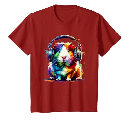Guinea Pigs Gift For A Guinea Pig Lover Bunte Splash Art Meerschweinchenliebhaber Meerschweinchen T-Shirt