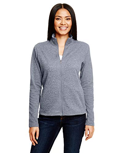 Champion Women's+ Performance Fleece Full-Zip Jacket, SLATE GRAY HTHR, 2XL