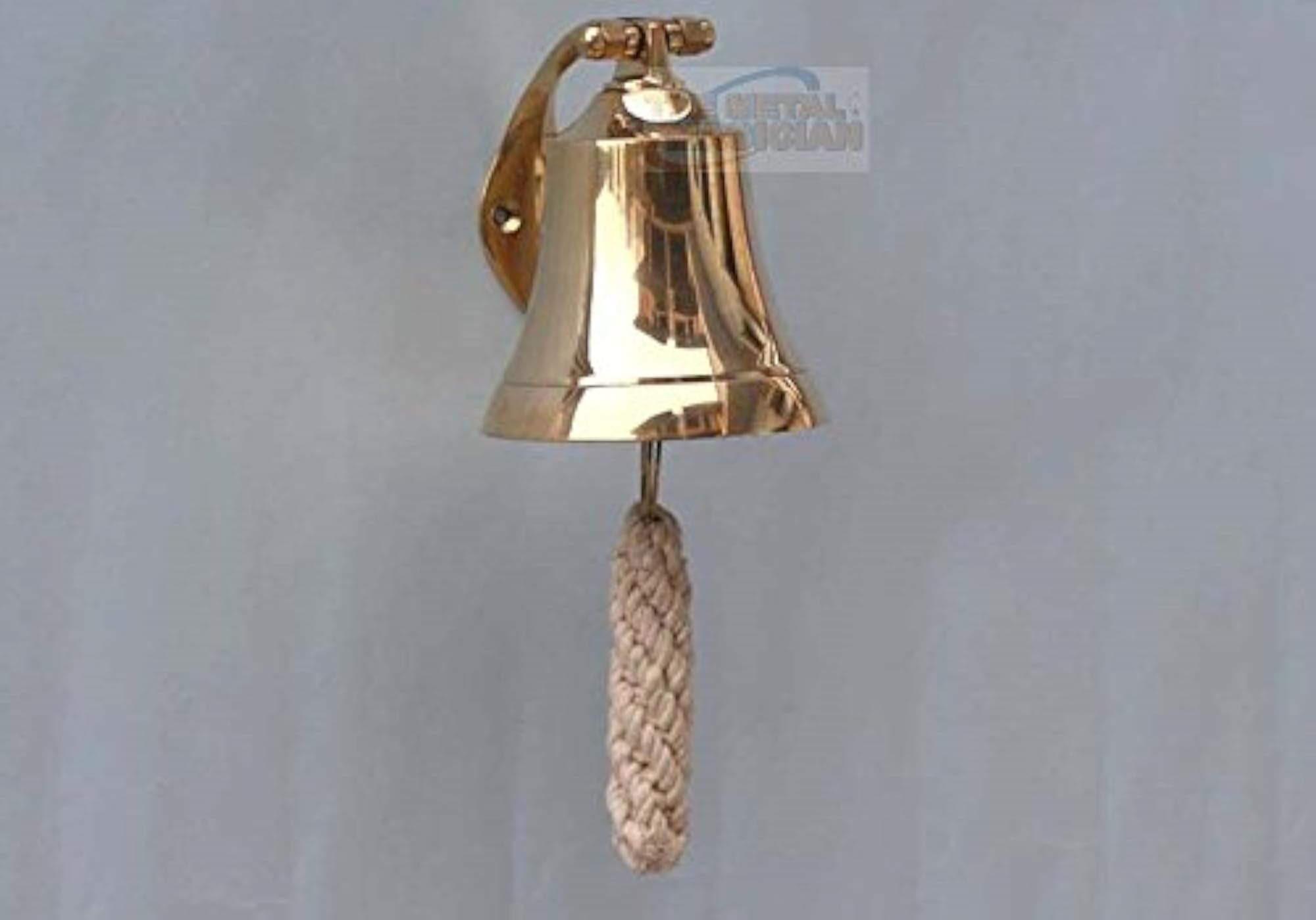 Solid Brass Ship Wall Mountable Bell, Decorative