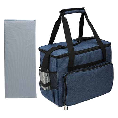 Custodia per macchina da cucire con imbottitura rimovibile borsa da viaggio per da e accessori per Blu