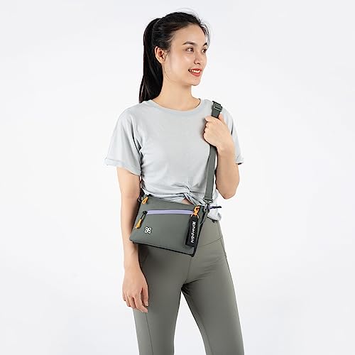 Image of Sherpani Zoom, Small Crossbody Purse, Nylon Crossbody Bag, Lightweight Cross Body Bag, Sleek Dual Pouch, Purses for Women