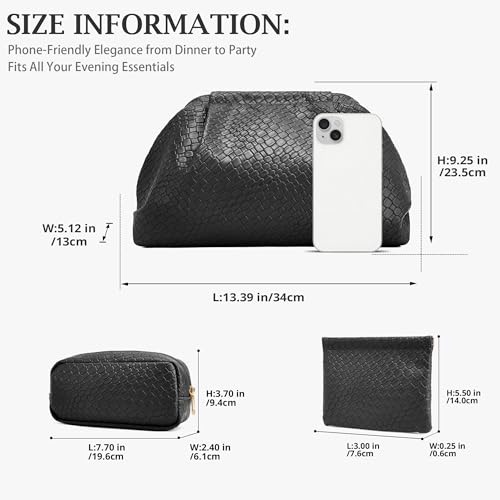 BOYATU Woven Vegan Leather Clutch