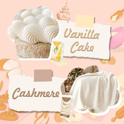 Image of SCENTORINI Wax Melts, Scented Wax Cubes, 4 Cashmere & 4 Vanilla Cake Scent
