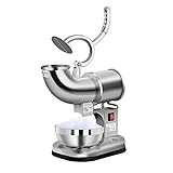 Máquina de afeitar de hielo eléctrica comercial de 200 vatios, máquina de cono de nieve, cuchilla de acero inoxidable de 440 libras, trituradora afeitada, rebanada para fiestas, restaurantes y hogares Máquina de afeitar de hielo eléctrica comercial de 200 vatios, máquina de cono de nieve, cuchilla de acero inoxidable de 440 libras, trituradora afeitada, rebanada para fiestas, restaurantes y hogares