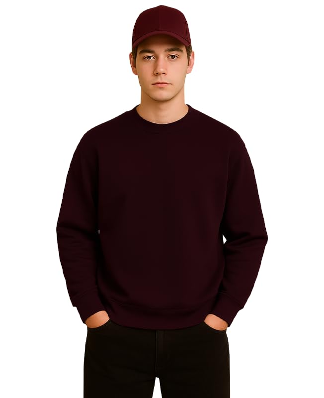 Men's Full Sleeve Round Neck Fleece Sweatshirt