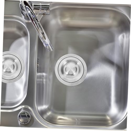 Colador para fregadero de acero inoxidable con cubierta de cesta profunda miniatura 4