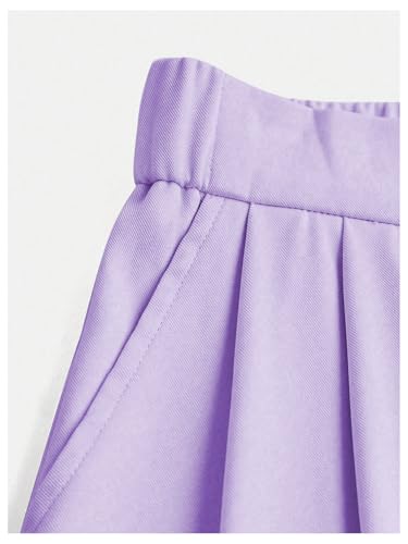 Image of SweatyRocks Girl's Elastic High Waist Wide Leg Pants Loose Long Trousers