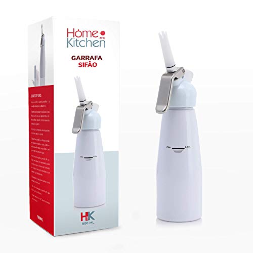 Garrafa Sifão Para Chantilly 500ml Home & Kitchen (Branco)