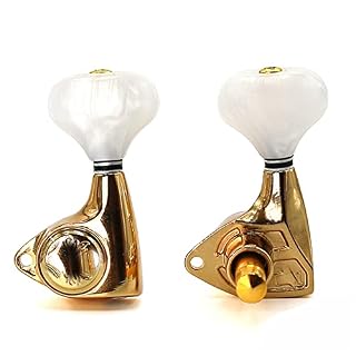 WNWN 3R 3L Tête De Papillon Doré, Bouton De Cordes Entièrement Fermé De Guitare Folklorique Électrique Mécaniques… - Les Beatles, Paul McCartney, John Lennon, RIngo Starr, George Harrison WNWN 3R 3L Tête De Papillon Doré, Bouton De Cordes Entièrement Fermé De Guitare Folklorique Électrique Mécaniques… – Image 3