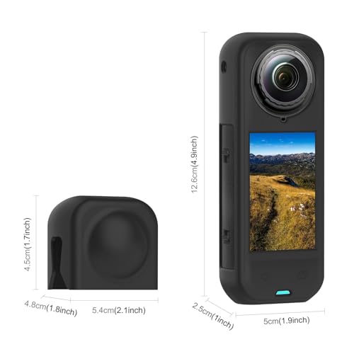 Funda de silicona para Insta360 X5, protección total miniatura 7