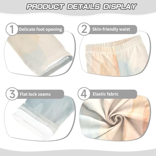 Bolaz Toddler Girls Leggings Printed Yoga Pants Leggings Watercolor Marble for Kids3