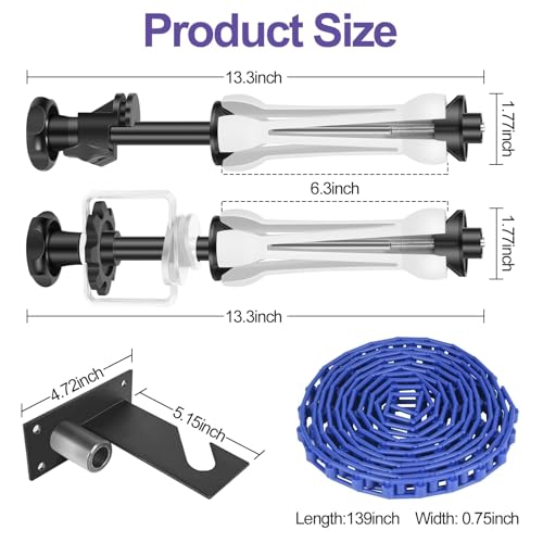 Soporte rodillo para fondos fotográficos EMART blanco miniatura 2