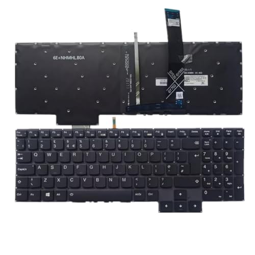 Clavier Lenovo Ideapad Gaming 3 15ACH6 noir pour remplacer votre pièce UK