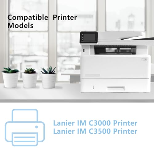 Image of 2-Pack IMC3000 IMC3500 Black Toner Cartridge 842251 with Chip Compatible for Ricoh IM C3000 IM C3500 Printer(31,200 Pages)