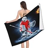 Leichong Toalla de Playa Hockey sobre Hielo Grande de Microfibra Hombre Mujer, Toallas Playa Juego de Hockey sobre Hielo Secado Rápido, Absorbente Toalla Baño 90 x 180 cm