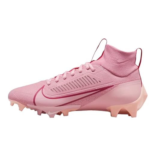 Nike Men's Vapor Edge Pro 360 2 Football Cleats, Elemental Pink Med Soft Pink, 7.5