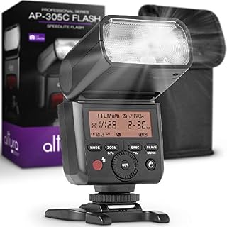 Camera Flash Speedlite Altura Photo AP-305C for Canon EOS R RP 90D 80D