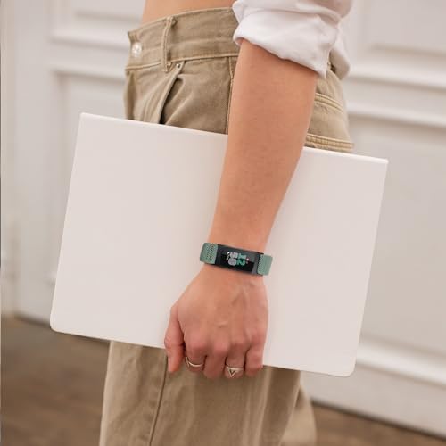 Gugobit Nylon Armband Kompatibel mit Fitbit Charge 6/5 Armband Damen Herren – Ansicht 6