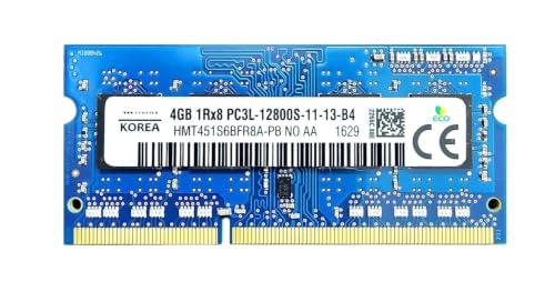 Image of 4GB DDR3L 1600MHz Laptop RAM for Hynix PC3L-12800S 204-Pin SO-DIMM 1Rx8 1.35V Low Voltage Memory Module (HMT451S6BFR8A-PB)