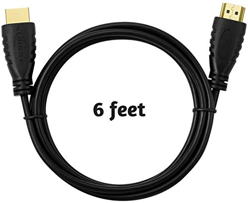 5 Pack High-Speed Hdmi Cables-6Ft With 90 Degree Adapter, Gold Plated Connectors, Cord Ties For Tv Pc Playstaion Support Ethernet, 3D, 1080P, Arc, Audio Return(Arc) Compatible For Monitor, Black #TOP3