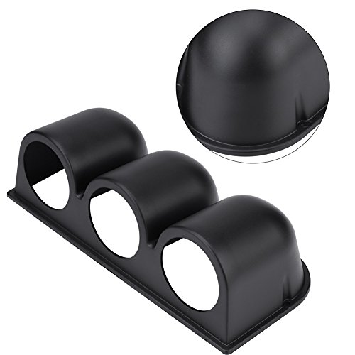 3 Loch Gauge Mount Halter, Qiilu Schwarz Universal 52mm / 2 3 Loch Triple Dash Gauge Meter Pod Halterung