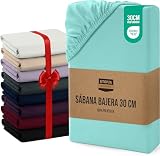 Utopia Bedding Sabana Bajera 160x200x30 cm - Azul SPA - Bolsillo Profundo - Microfibra de Poliéster Cepillado (Cama 160)