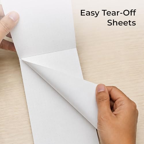 Image of Jotter Slim Notepad | 180 x 90mm - 60 Sheets | 100 GSM Dotted Grip Tear-off Pages | Ideal for Daily Appointments, Reminders, Office & Home Use