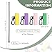 PATIKIL 4Pcs Elastic Pen Holder with 2 Adjustable Silicone Lanyards, Anti Lose Portable Pen Holder for Necklace Carpenters Teachers Construction Workers, Purple/Pink/Yellow/Green