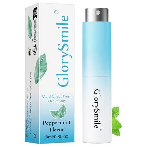 GlorySmile Oral Breath Spray, Mouth Spray Breath Fresheners, Remove Bad Breath for Adults, Sugar-Free, Mint Flavor 0.3 Ounce / 8ml Cover