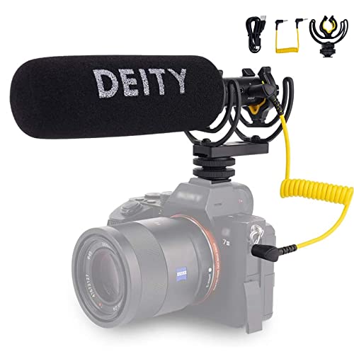 Deity V-Mic D3 Pro Shotgun Microphone avec Chaussures Froid Rycote Shockmount pour appareils Reflex numériques, caméscopes, Smartphones, tablettes