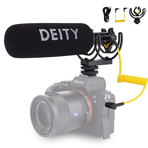 Deity V-Mic D3 Pro Shotgun Mikrofon mit Kaltschuhen Rycote Shockmount für Digitale Spiegelreflexkameras, Camcorder, Smartphones,