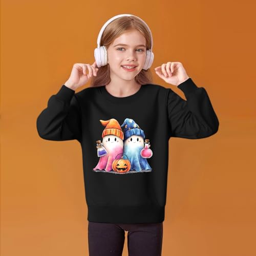 Halloween Sweatshirts For Teen Girls Cute Skeleton Fall Sweatshirt Funny Pumpkin Long Sleeve Crew Neck Shirts Pullover3
