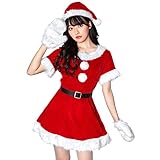 クリアストーン(Clearstone) 【Amazon.co.jp限定】 ミミノエル コスプレ クリスマス キャンディミトンサンタ レディース 2L レッド