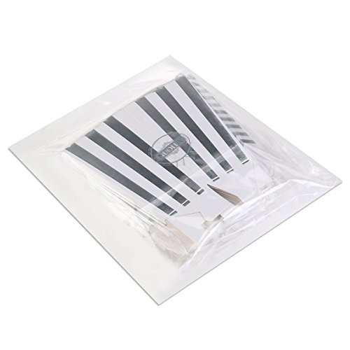 Nuolux Popcorn Boxes Cardboard Candy Container 50Pcs Silver Color #TOP7