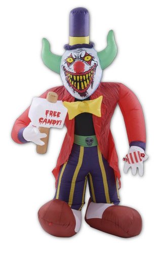 Morbid Enterprises Free Candy Clown Inflatable Decoration