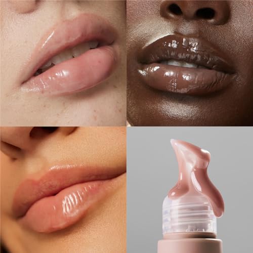 Image of The Outset Lip Oasis Hydrating Lip Balm, Glossy Moisturizing Lip Treatment for Dry, Sensitive Lips, Clean, Vegan & Gluten-Free, Sheer Tint Dune, 0.3 oz