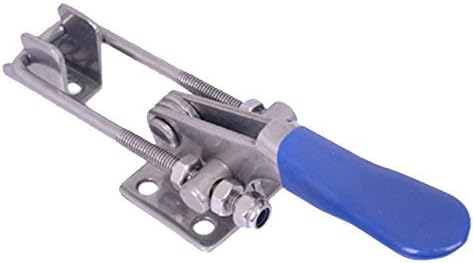 Abrazadera de palanca para carpintería, remolque, puerta, puerta, gabinete, pestillo, abrazaderas ajustables, perno en U con placa de enganche,