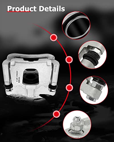 Image of cciyu Rear Left & Right 18B5046 18B5047 Disc Brake Calipers W /Bracket fit For Dodge For Nitro 2007-2011,For Jeep For Liberty 2008-2012,For Jeep For Wrangler 2007-2017,For Jeep For Wrangler JK 2018