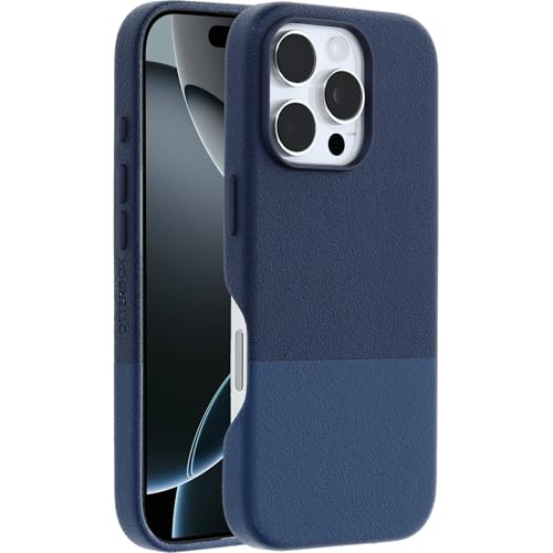 Image of OtterBox iPhone 16 Pro Statement Series Cactus Leather for MagSafe - Azure Oasis Blue - Ultra-Thin, Sleek iPhone Case, Premium iPhone Case, MagSafe Compatible