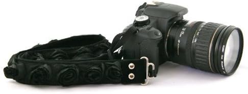 Capturing Couture SLR15-BKRS 1.5" Camera Strap, Black Organza