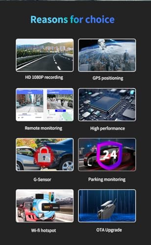 Image of SOUND FIRE A15 1080p Cloud DVR 4G LTE Dual Channel Car Dash Cam with Wide Angle View|G-Sensor|WiFi Hotspot|Live GPS Tracker|App Playback & Share|Loop Recording|Live Video Streaming