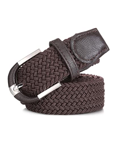 [2 Pack] Mio Marino Stretch Belts for Men - Golf belt & Jean Elastic Belt - Gift Box2