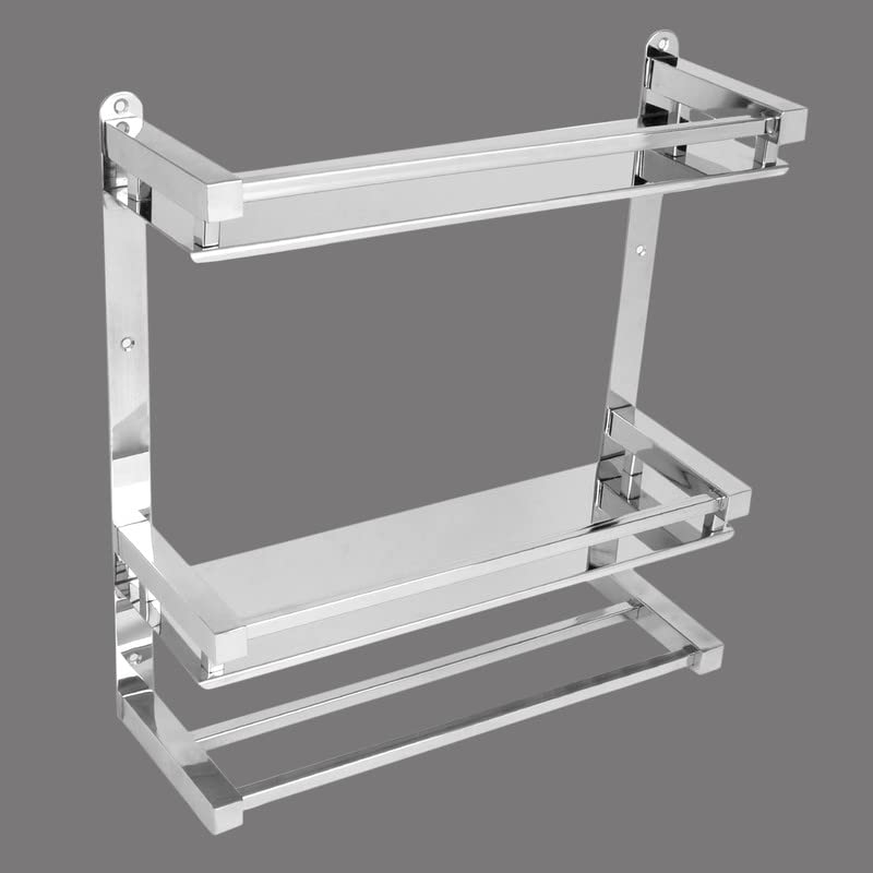 Image of 4008 Stainless Steel 304 Grade Dual Folding Towel Rack for Bathroom Towel Hanger /Rack
